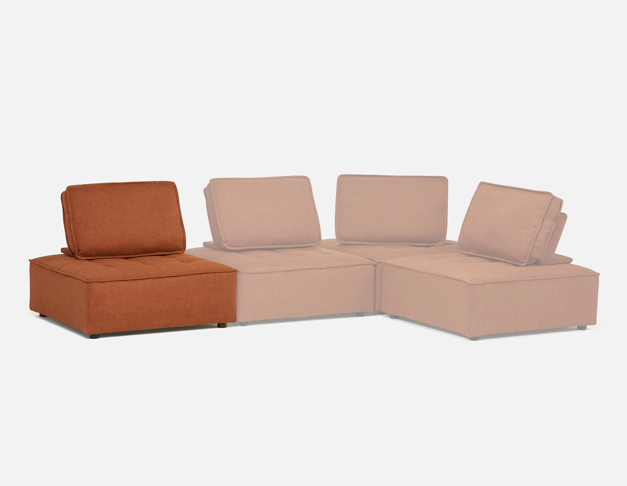 LEON — 1-pc modular interchangeable sofa (60-67-96-45) - Image 2
