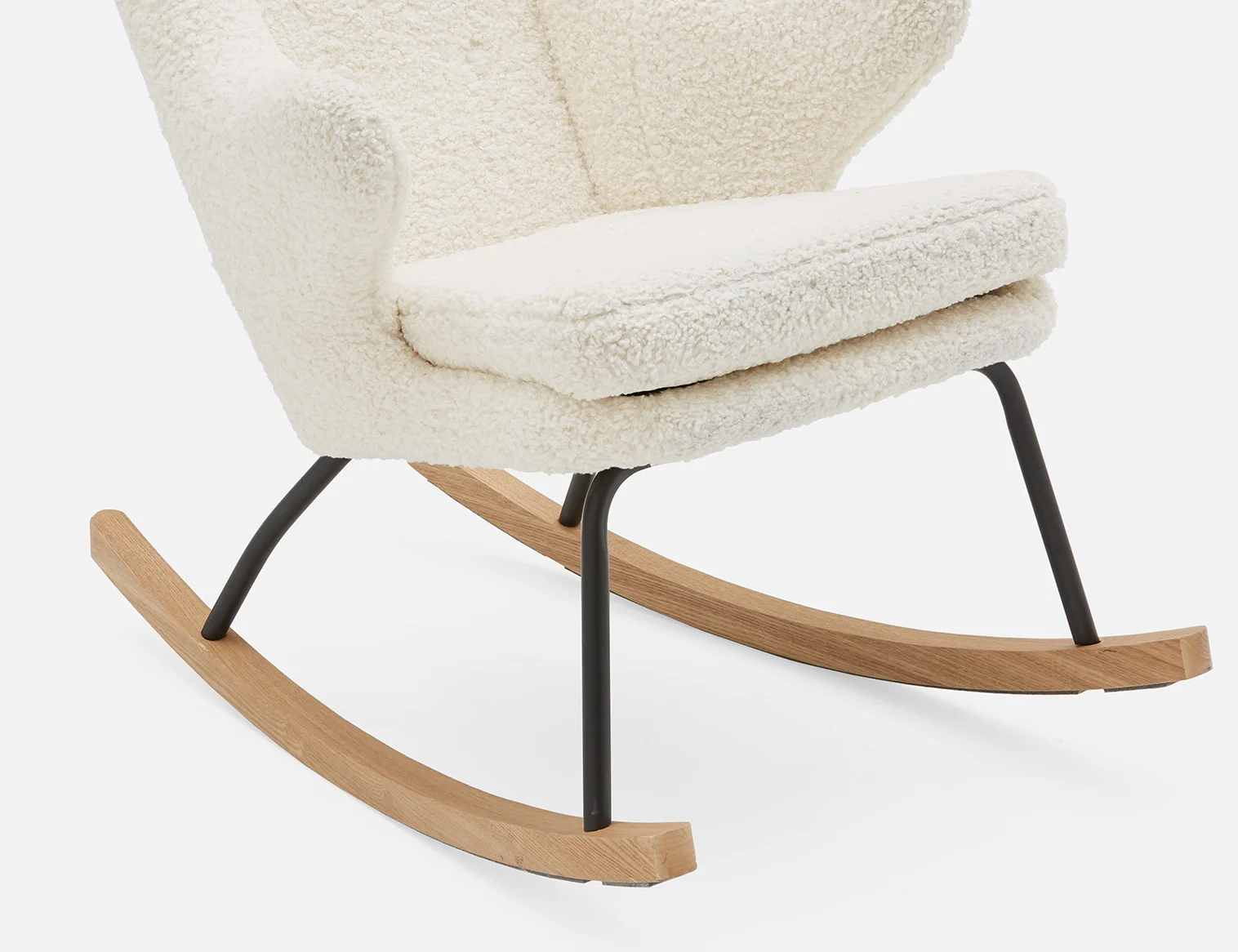 GUYAN — Faux shearling rocking armchair - Image 6