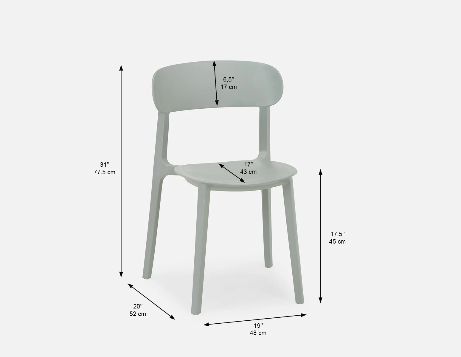 ATLANTA — Indoor/outdoor dining chair (65-65-88-30) - Image 9