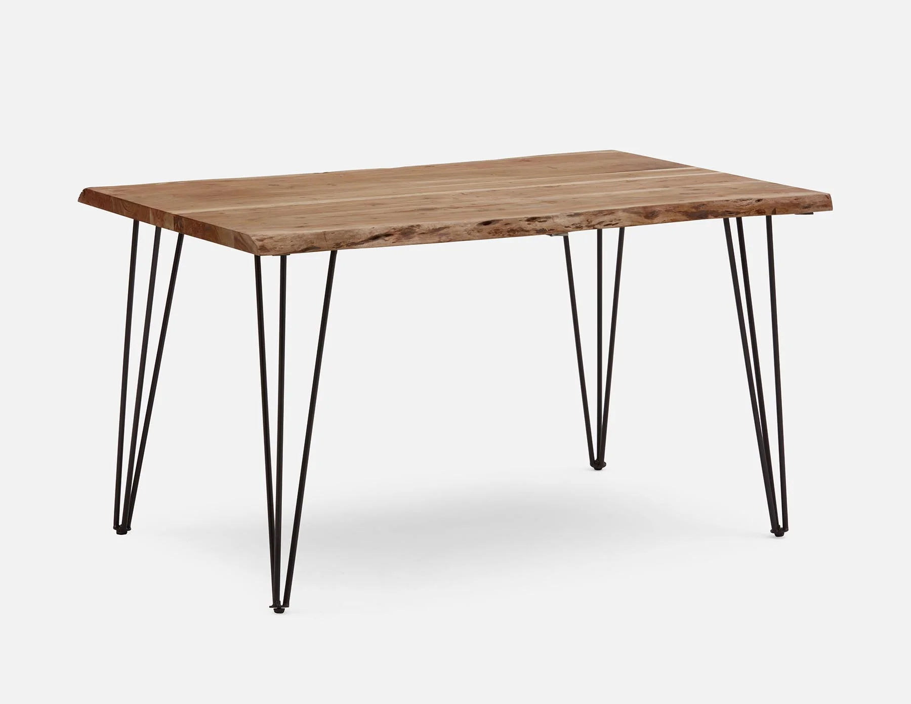 RENO — Solid acacia wood dining table 140 cm - Image 2