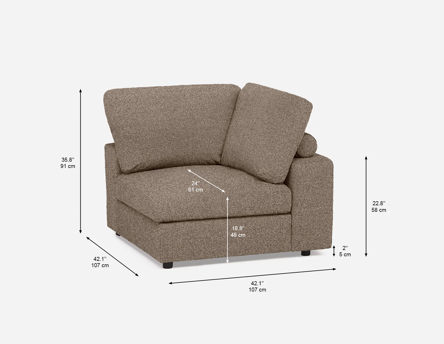 OLISA — Contemporary modular corner sofa (62-99-48-52) - Image 10