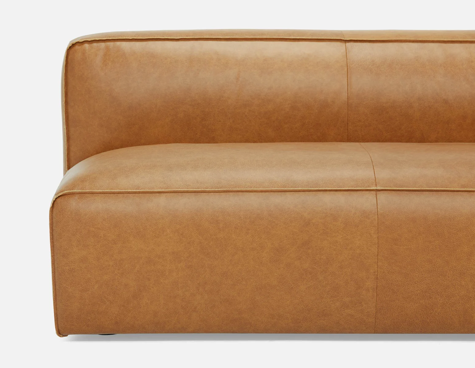 MONTE — 100% leather classic loveseat sofa (63-78-96-49) - Image 8