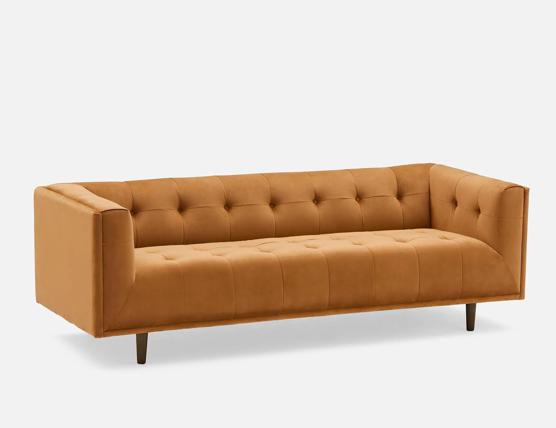 LORETTA — Mid-century modern velvet 3-seater sofa (18-76-63-96) - Image 11