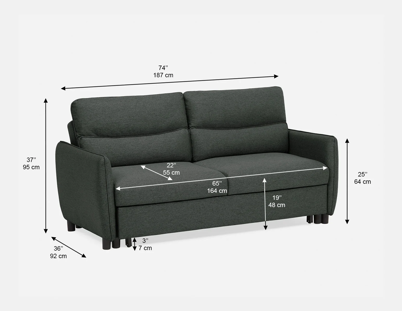 VERONIQUE — Contemporary sofa-bed (49-83-84-02) - Image 13