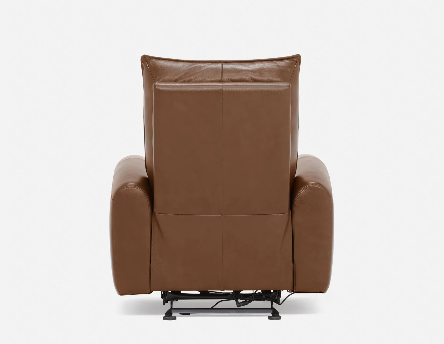 CALVERO — Contemporary power-reclining and glider 100% leather armchair with usb port (84-12-10-96-F) - Image 11