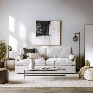 CHABLIS — Contemporary sofa 89" superior comfort (27-90-71-30)