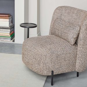 STIOLO — Accent chair with interchangeable drink stand (96-63-18-96)