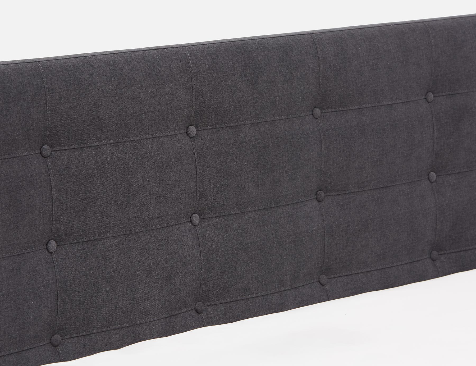 CARME — Mid-century modern tufted upholstered king size bed (98-53-18-33-D) - Image 3