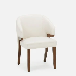 AKSEL — Leather dining chair (69-05-53-95)