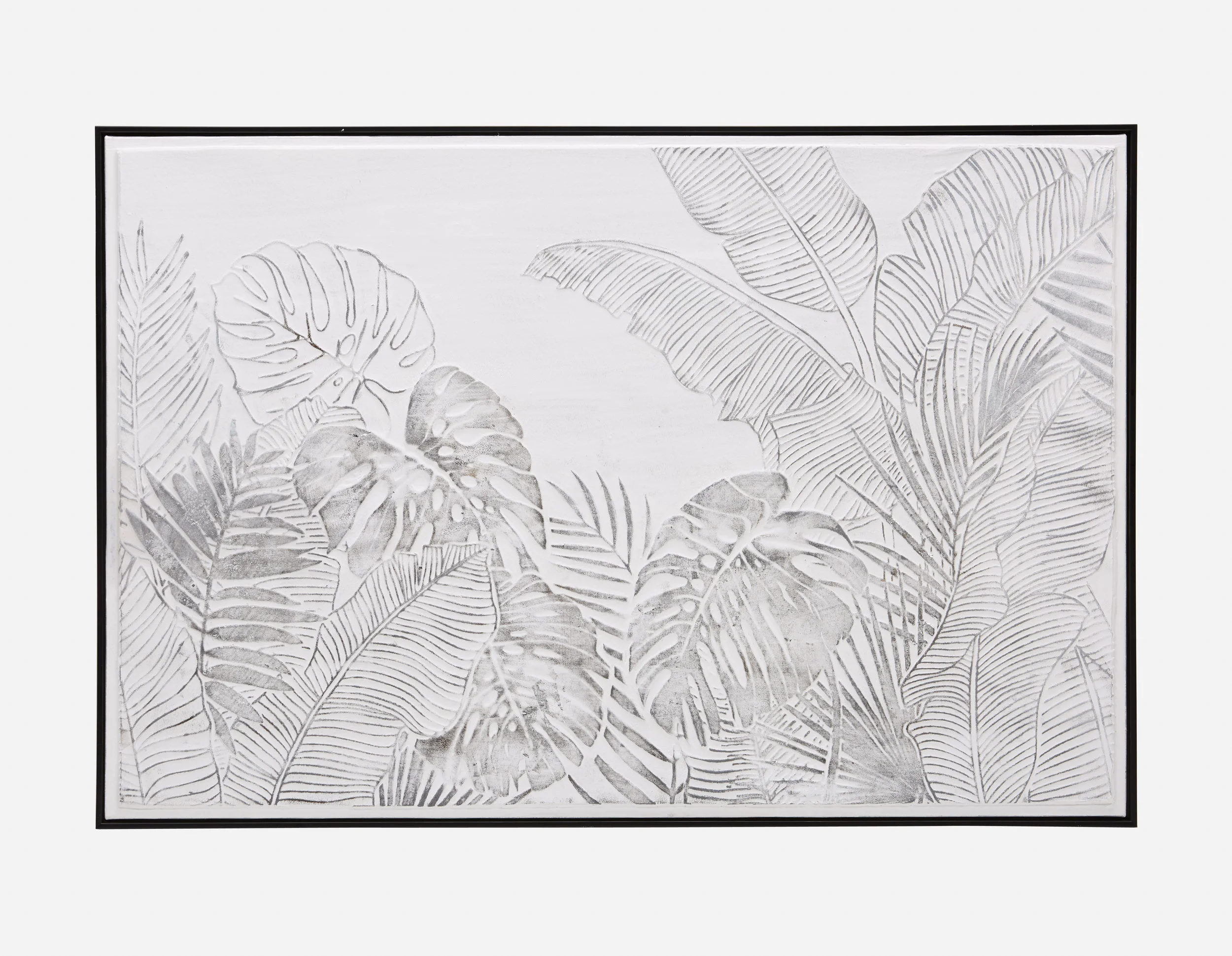 FEUILLES I — Framed hand embellished giclée 80x120cm - Image 3