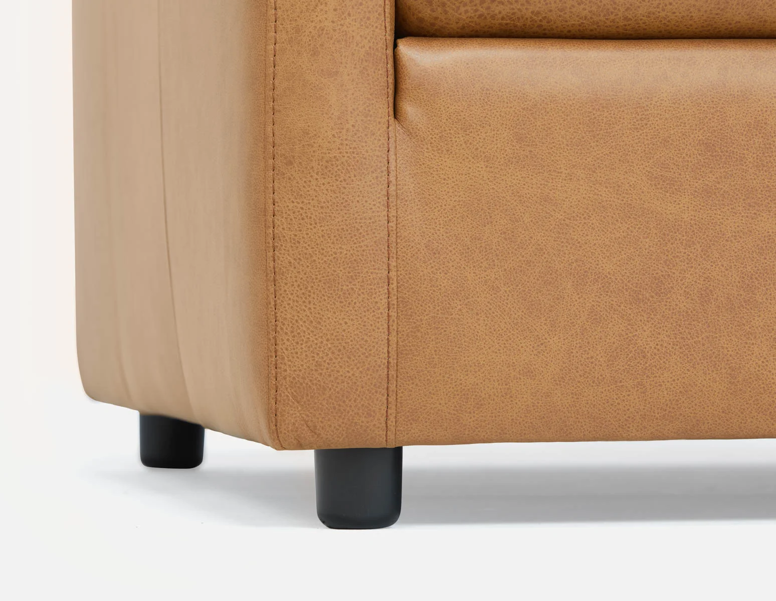 LIMA — Modern 100% leather 3-seater sofa - Image 6