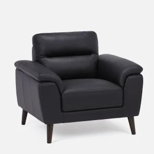 GAMARRA — 100% leather contemporary armchair (71-95-92-20)