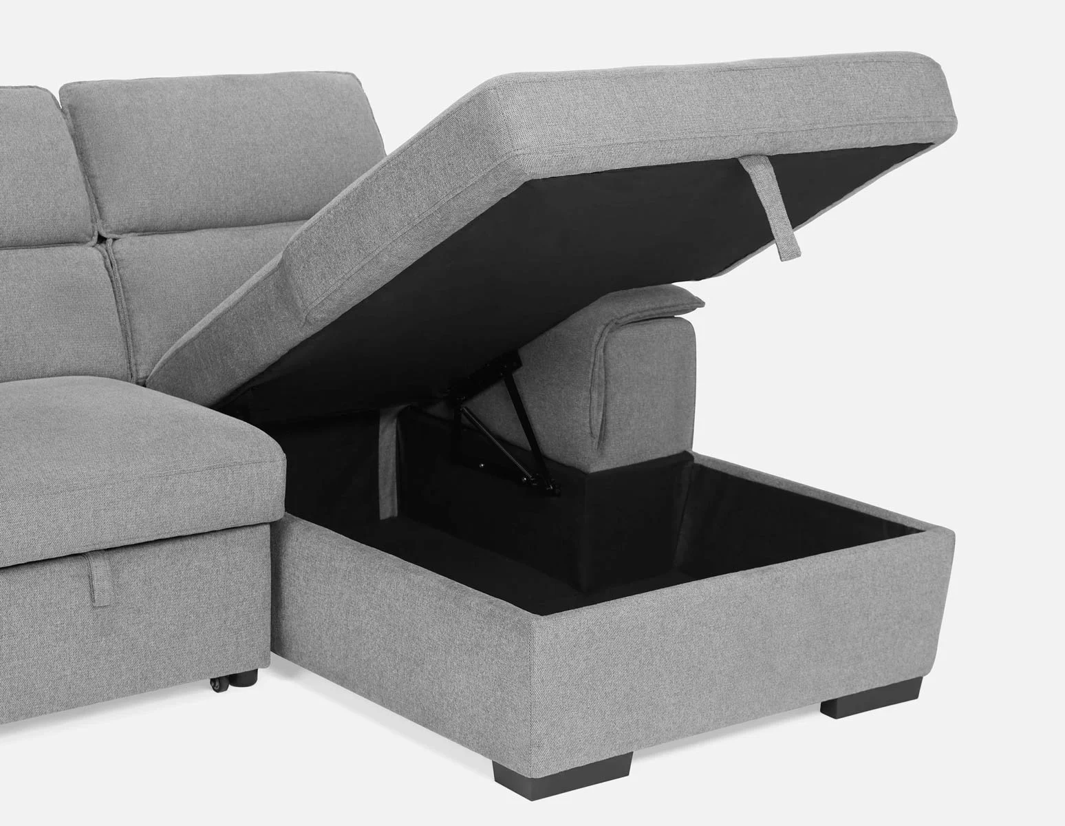 ODETTE — Contemporary right-facing sectional sofa-bed with storage (85-58-17-30) - Image 4