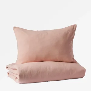 DEMI — 3-piece king linen duvet cover set