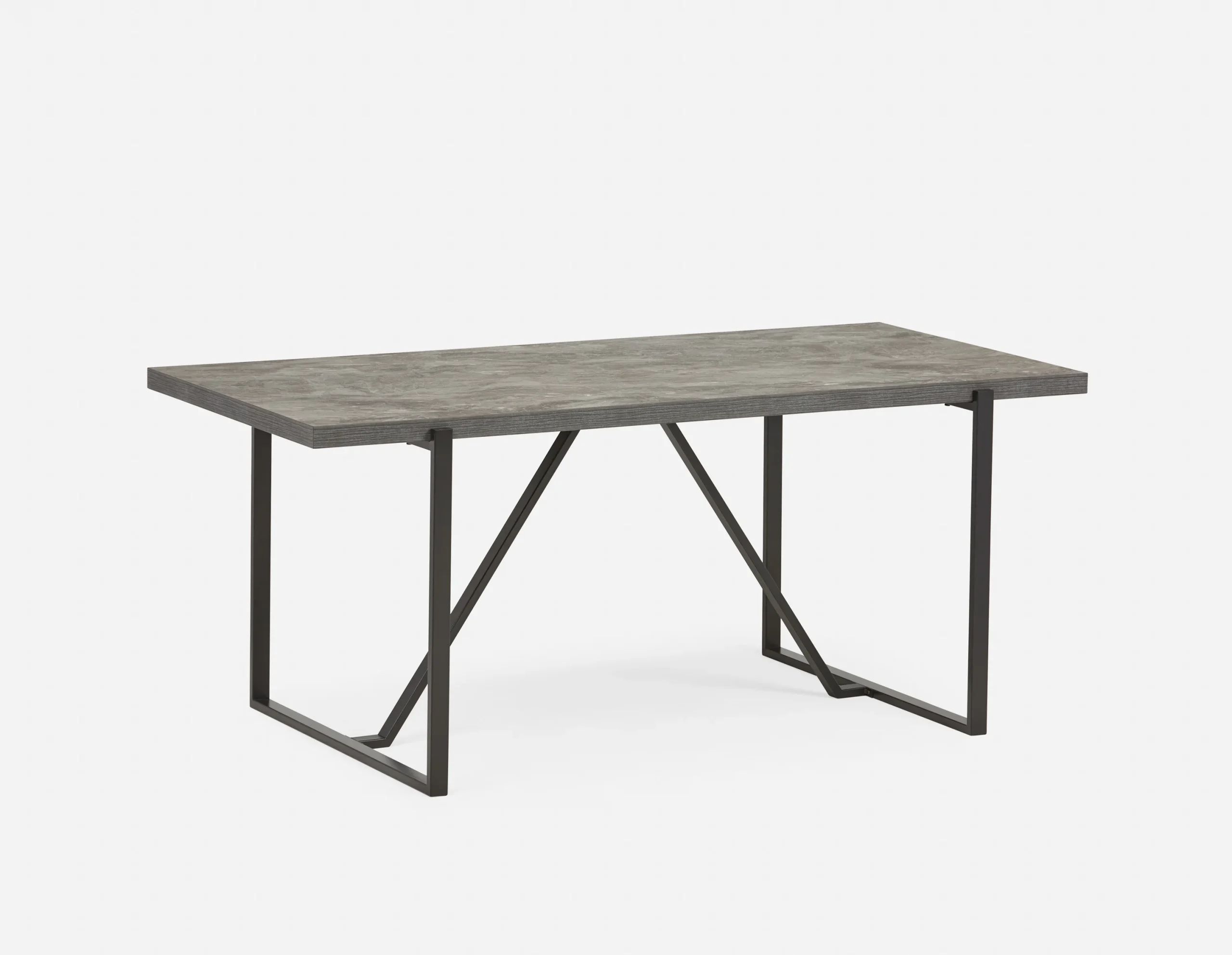 ARDA — Faux concrete top 180 cm dining table (55-41-64-57)
