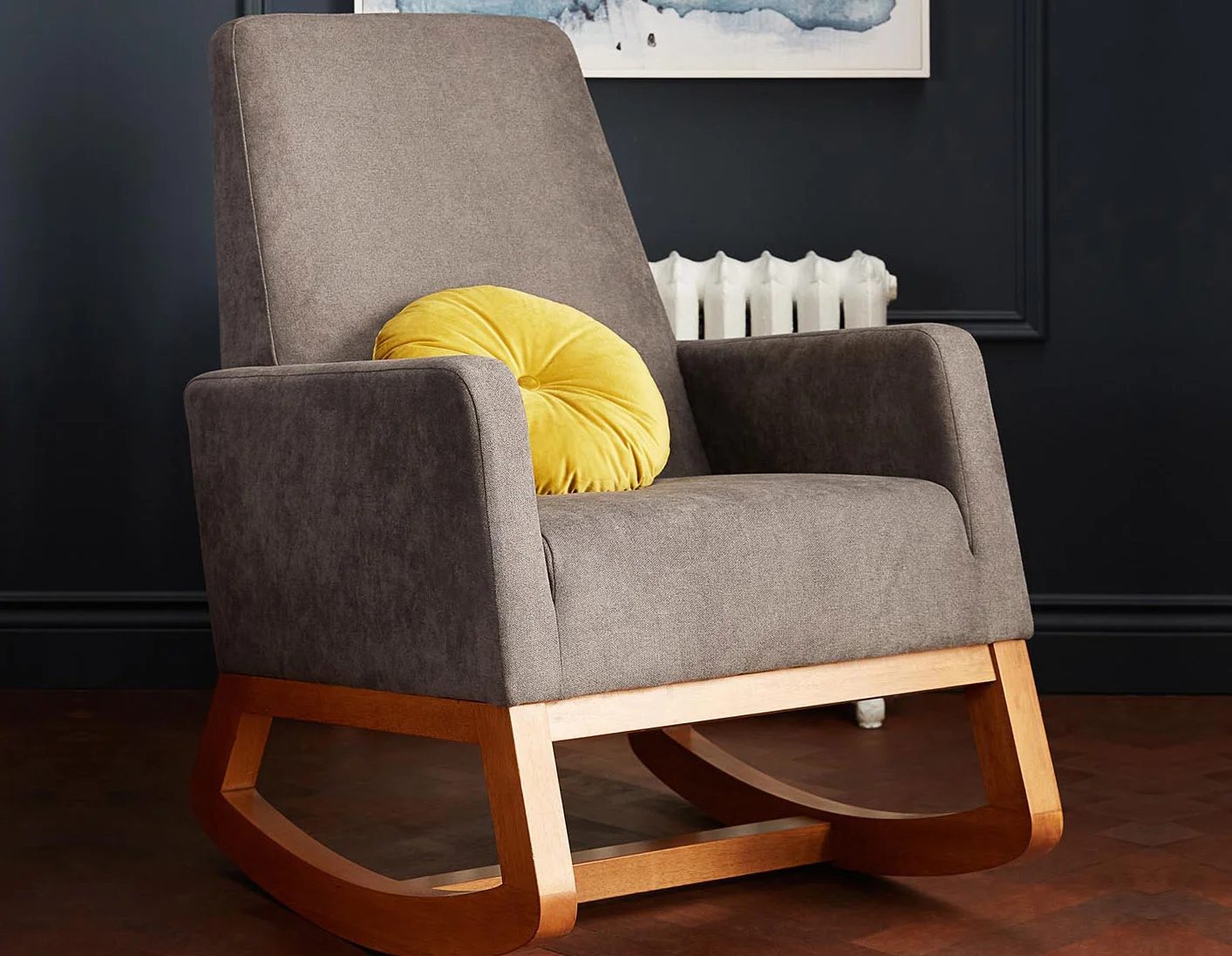 CEDRICK — Mid-century modern rocking armchair (45-46-33-33) - Image 7