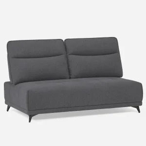 SIMON — Modern contemporary armless loveseat with adjustable backrest (75-79-85-30)