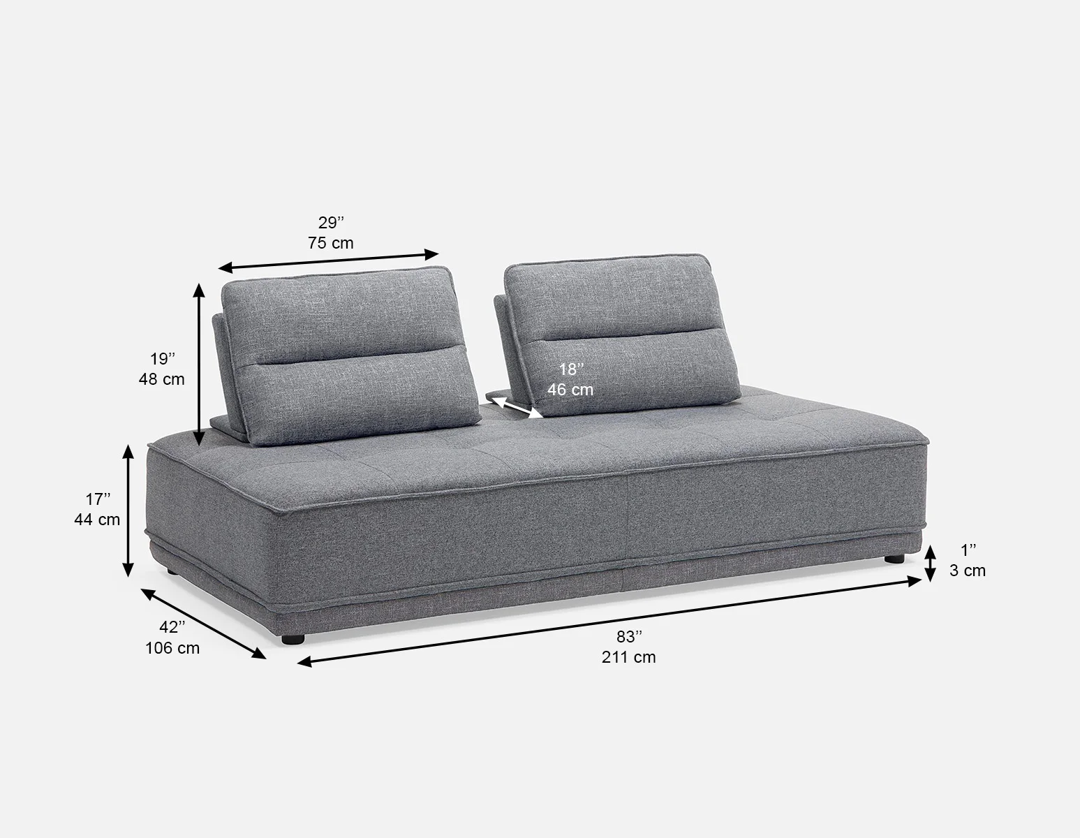 CHAMELEON — Modern sofa (72-63-11-30) - Image 13