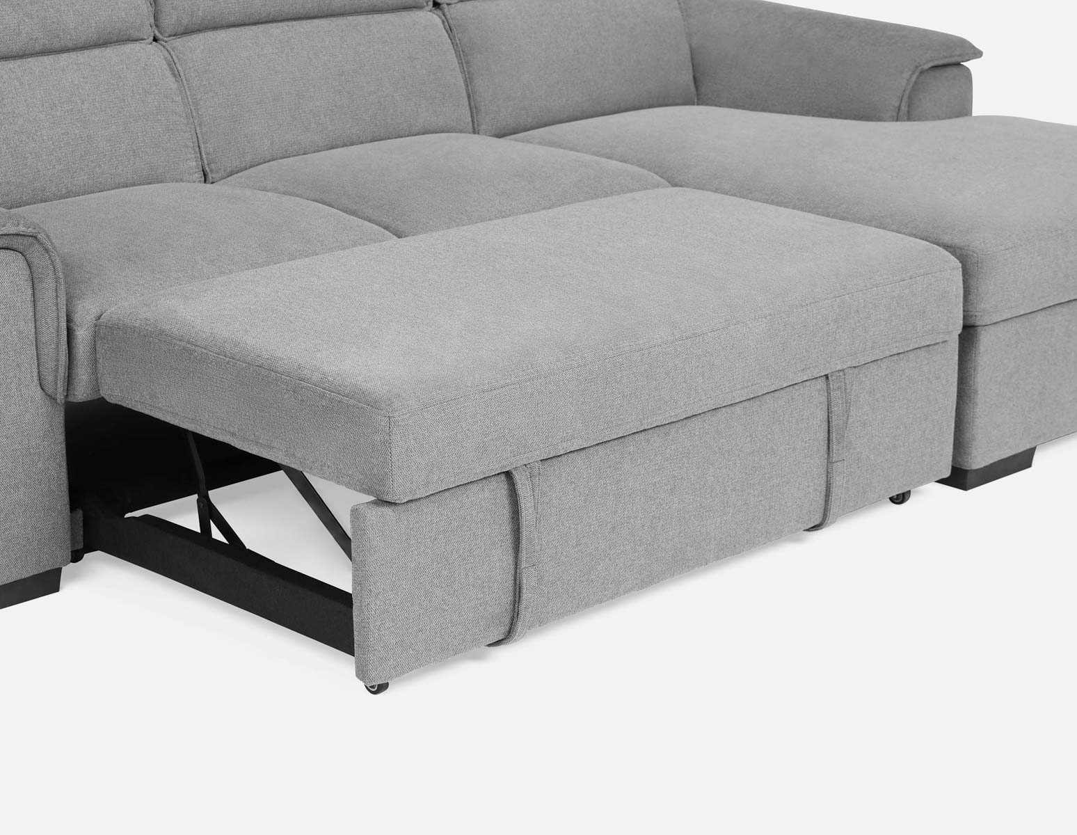 ODETTE — Contemporary right-facing sectional sofa-bed with storage (85-58-17-30) - Image 3