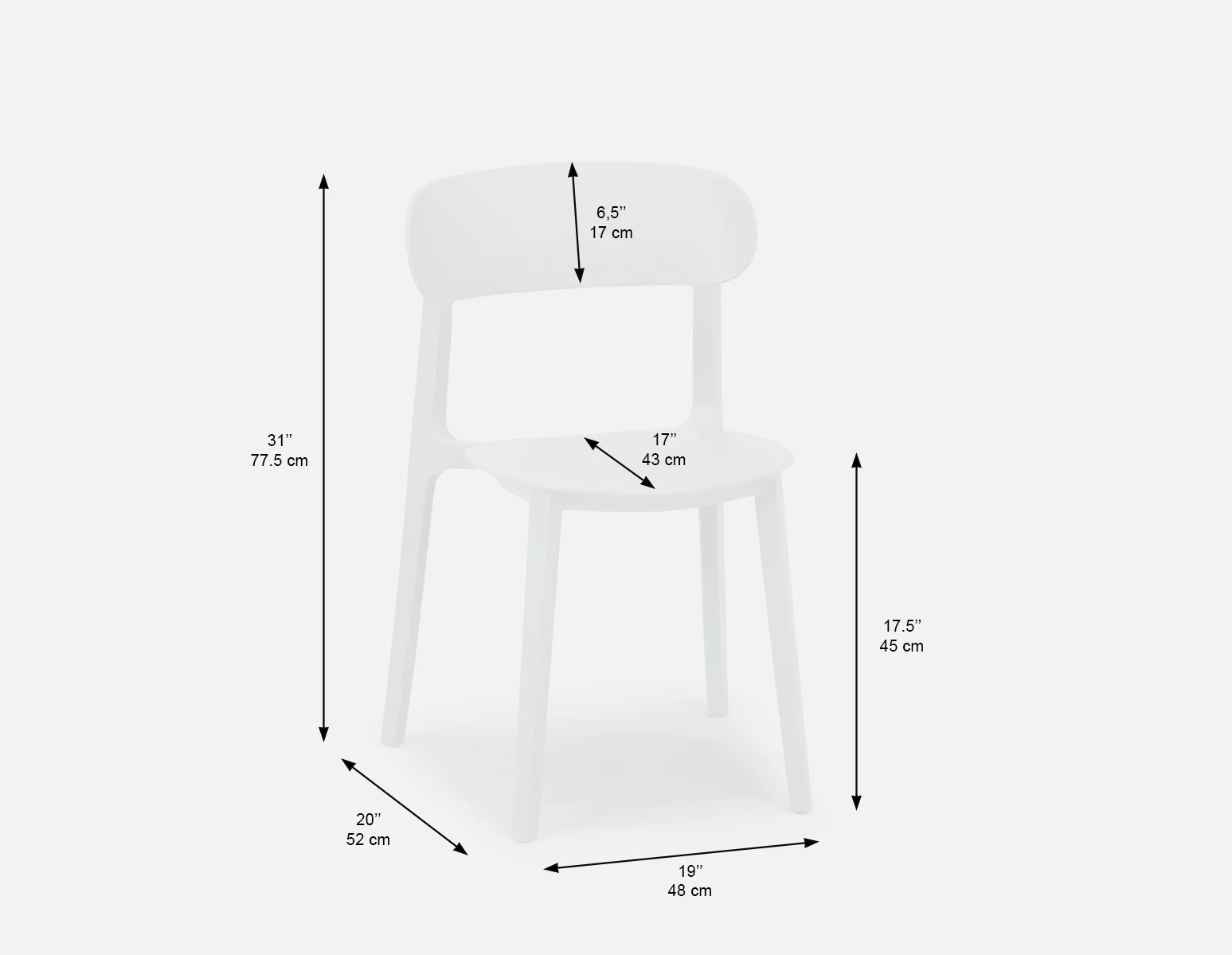 ATLANTA — Indoor/outdoor dining chair (65-65-88-10) - Image 8