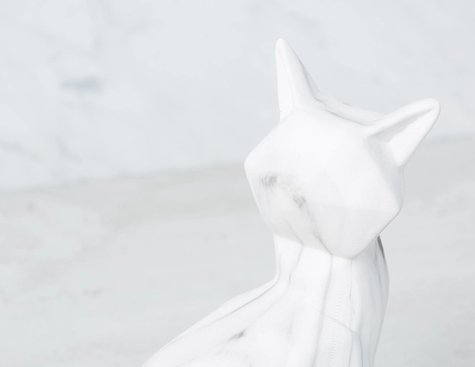 CAT — Faux marble sculpture 20 cm - Image 5