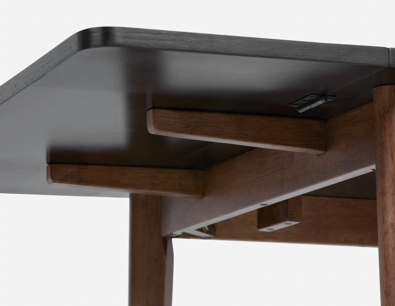 FINA — Modern contemporary dining table with 2 drop leaf extension 74cm to 134cm - Image 4