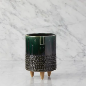 DASH — Planter with wood stand 21 cm