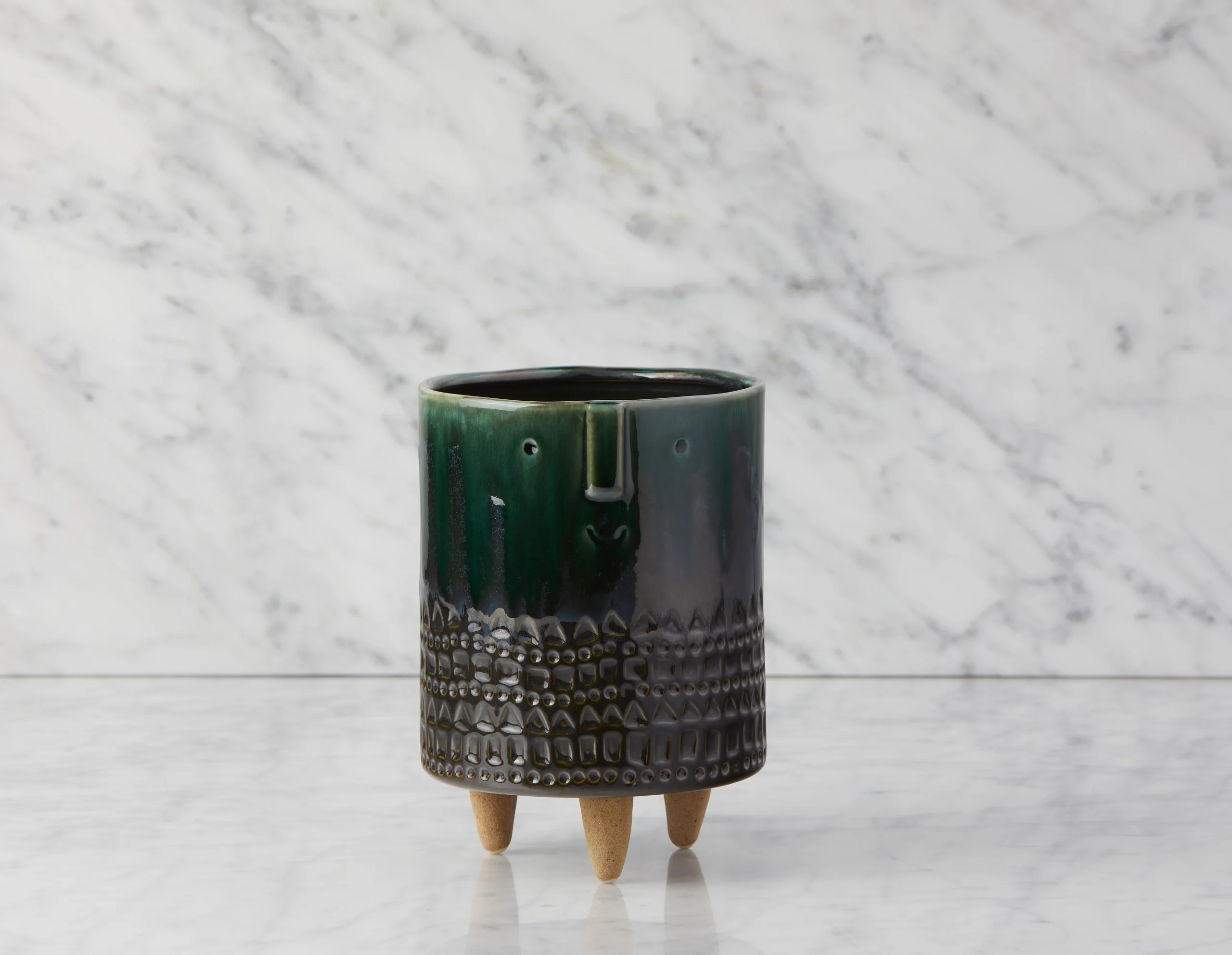 DASH — Planter with wood stand 21 cm