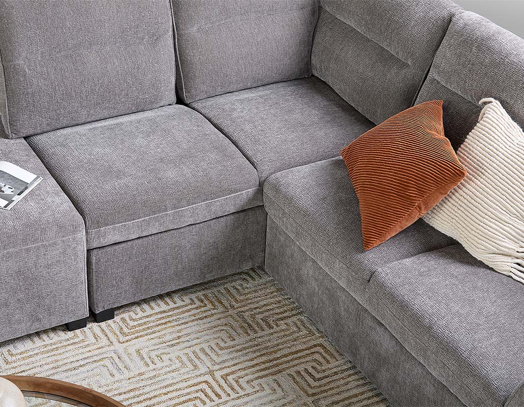 MINNESOTA — Left-facing sectional sofa-bed with storage (12-24-39-30) - Image 18