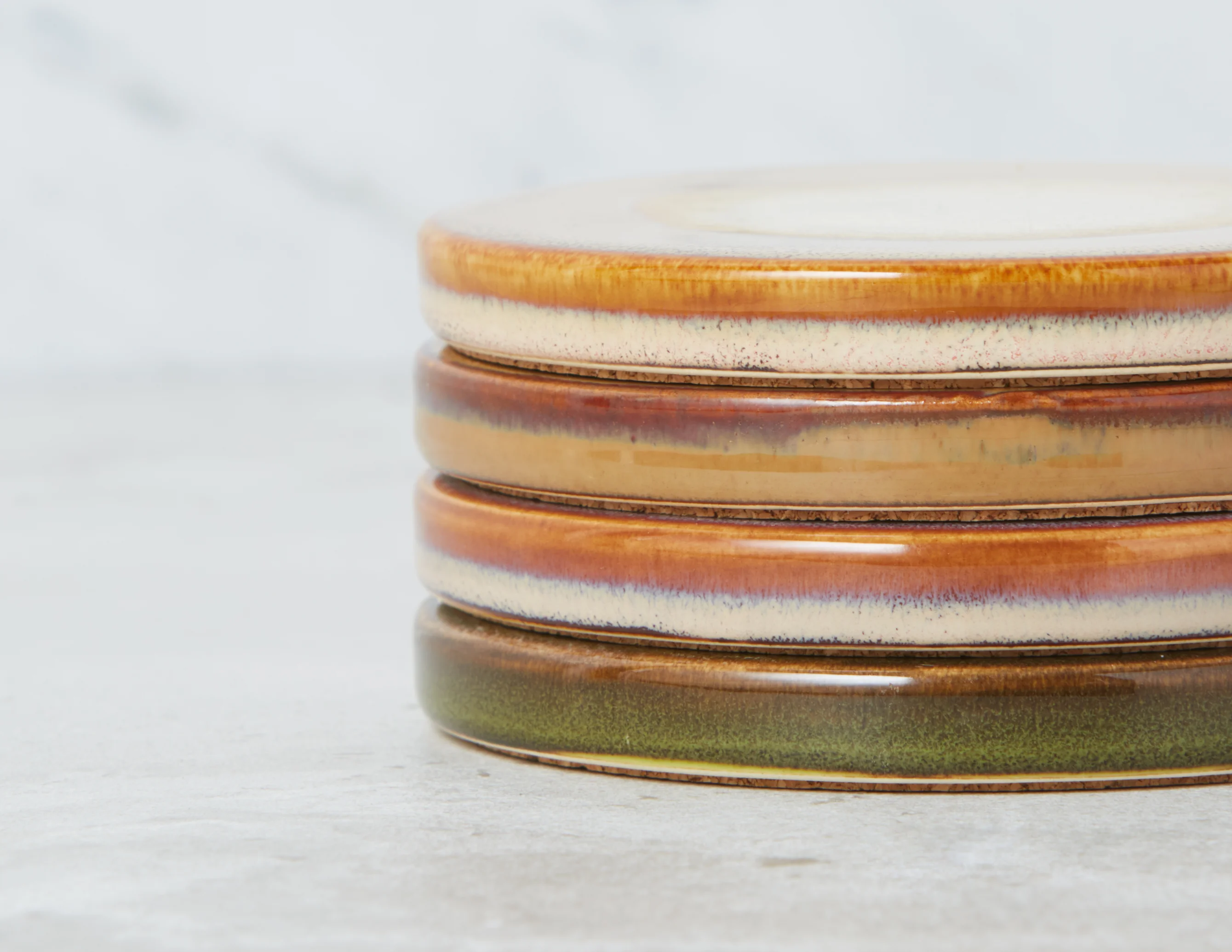 SAMARIA — Set of 4 ceramic coasters - Image 3
