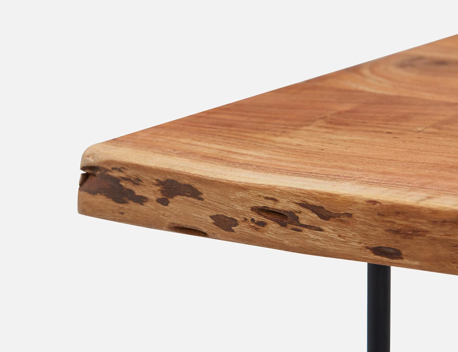 RENO — Solid acacia large wood dining table 210 cm - Image 5
