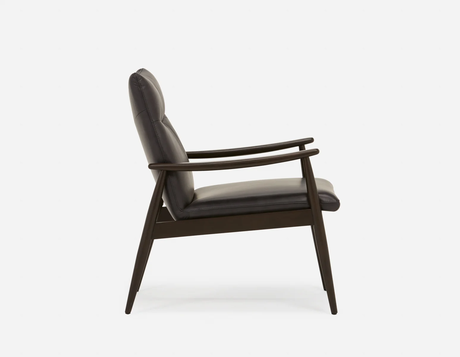 LATONA — 100% leather mid-century modern accent chair (71-53-26-20) - Image 10