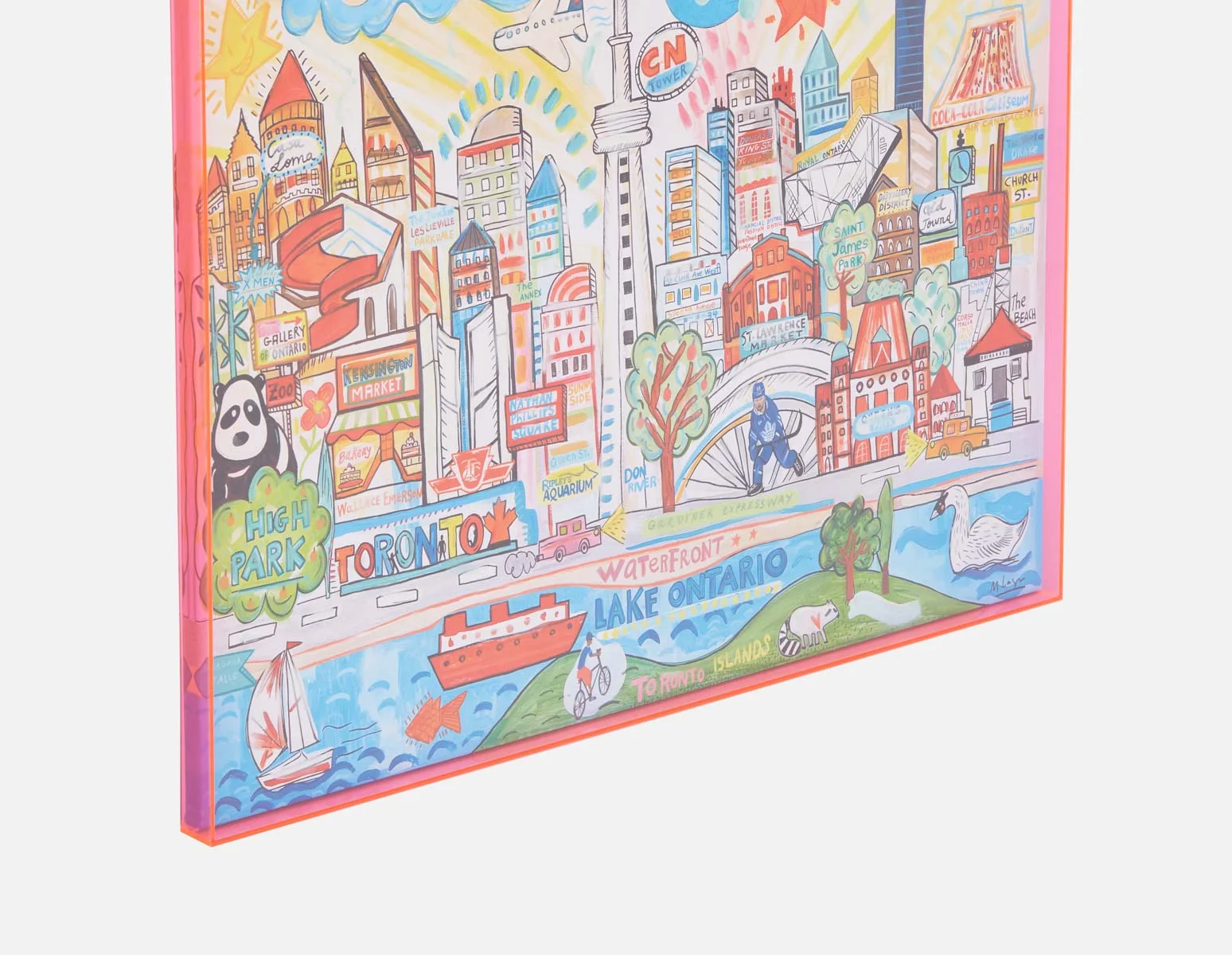 CITY YYZ — Acrylic shadow box art 85 x 110 cm - Image 4
