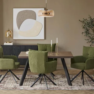 RICHARD — Swivel dining armchair (42-34-41-70)