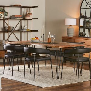 RENO — Solid acacia wood dining table 180 cm