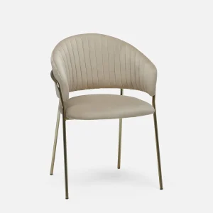 SHARON — Velvet dining armchair