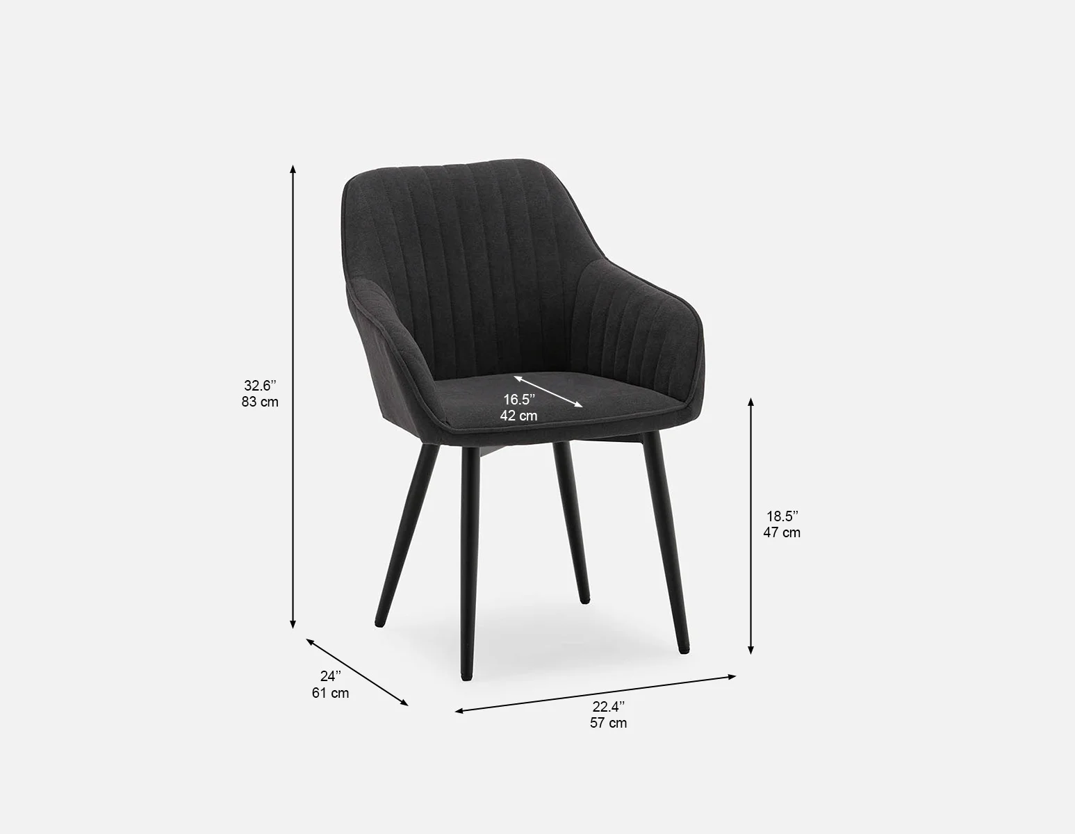 MEDAN — Dining armchair (45-80-92-33) - Image 6