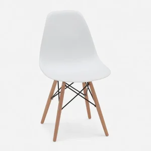 EIFFEL — Mid-century modern chair with solid beech wood legs (90-10-11-10)