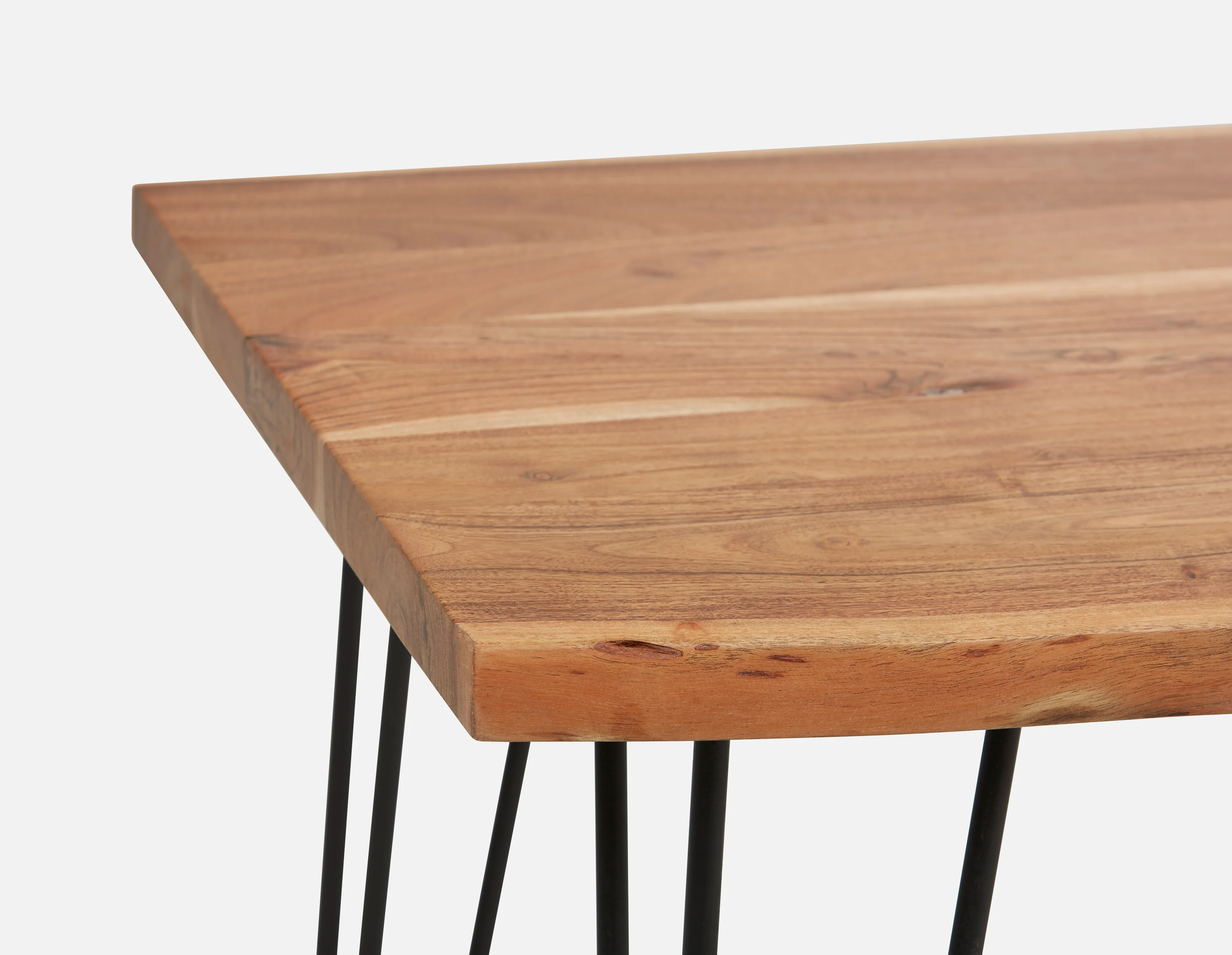 RENO — Solid acacia wood bar table 160cm - Image 5