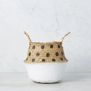 ANTONIO — Straw basket 28 cm x 25 cm