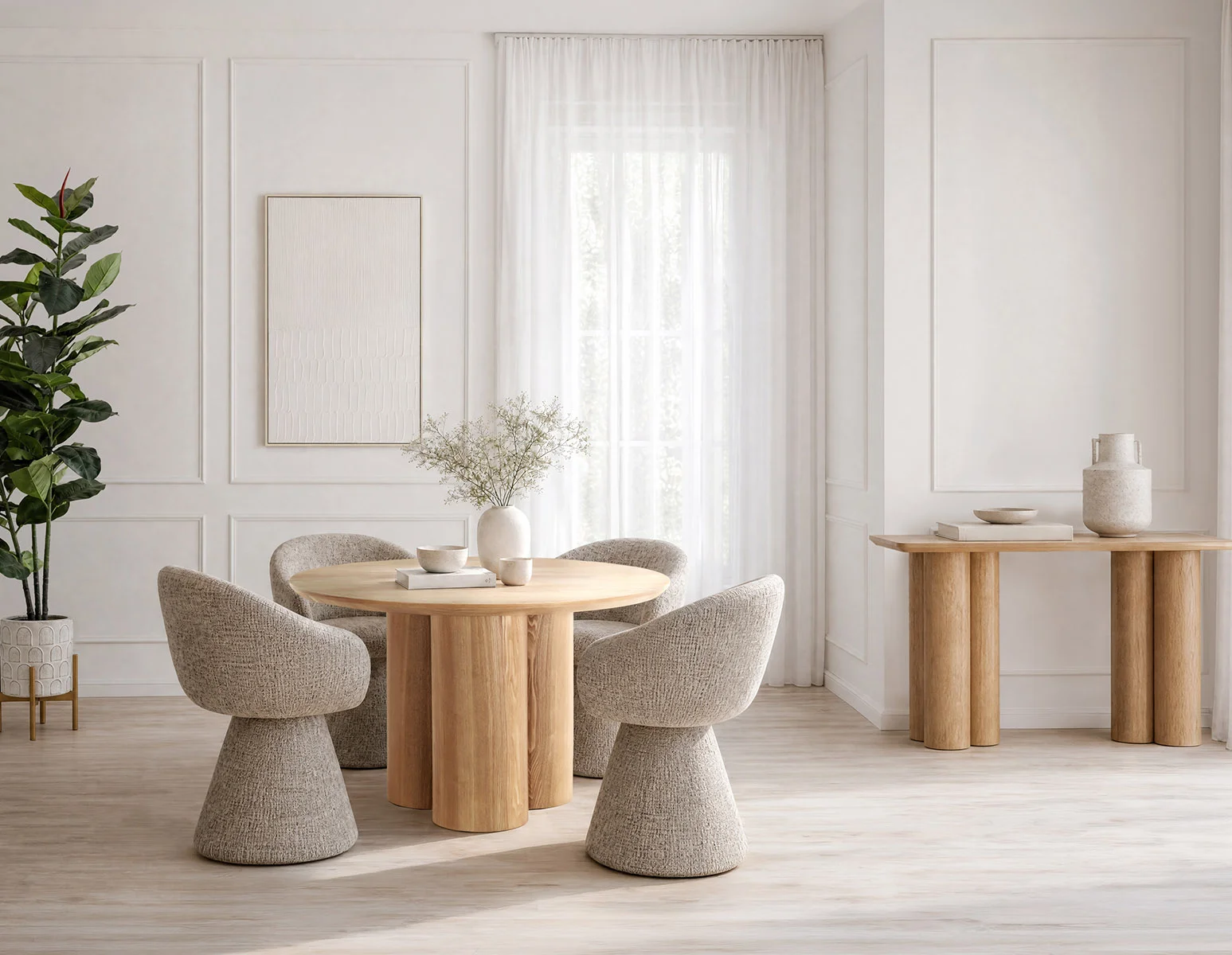 GUIDO — Modern minimalist round dining table 120 cm (07-32-75-96) - Image 9