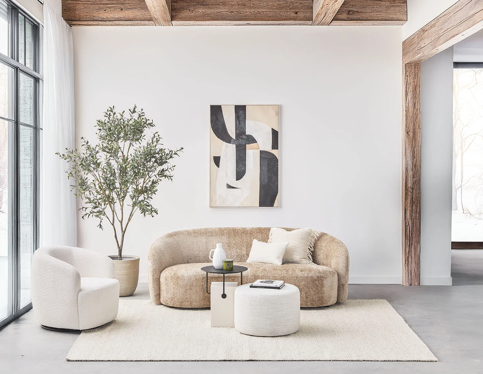 VASTO — Fabric ottoman - Image 7