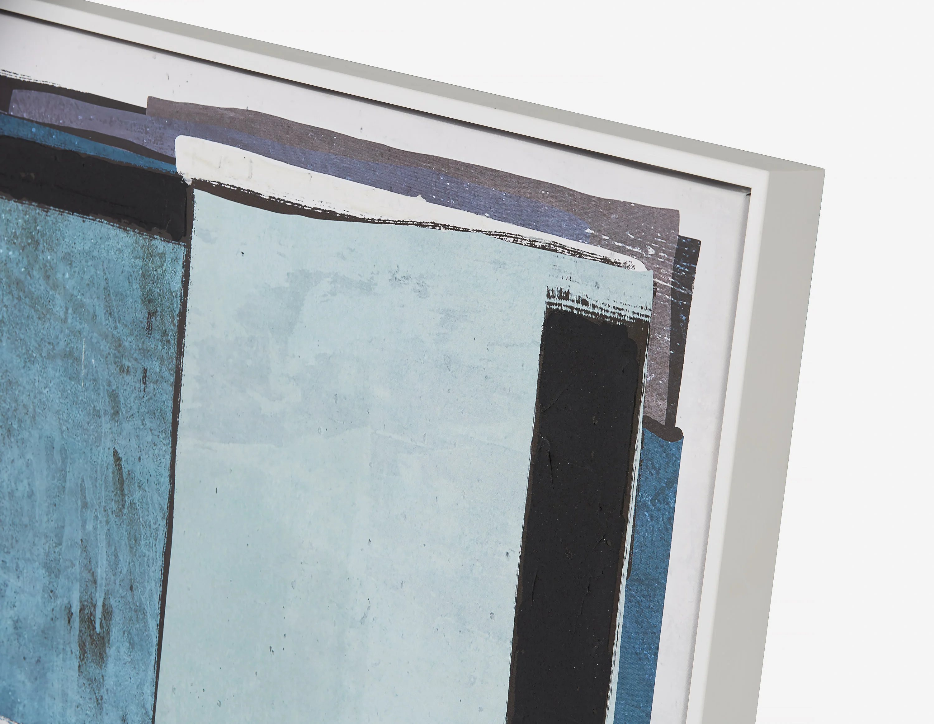 BLU — Framed hand embellished giclée 80x120cm - Image 2