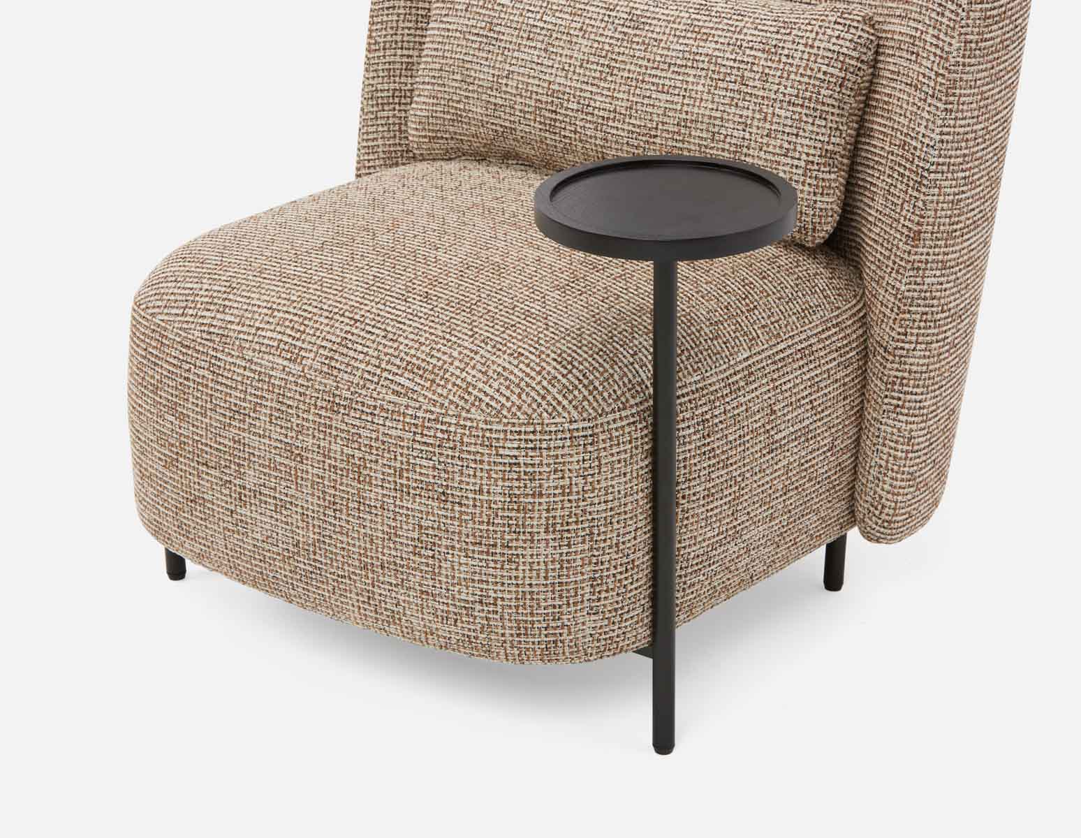 STIOLO — Accent chair with interchangeable drink stand (96-63-18-96) - Image 6