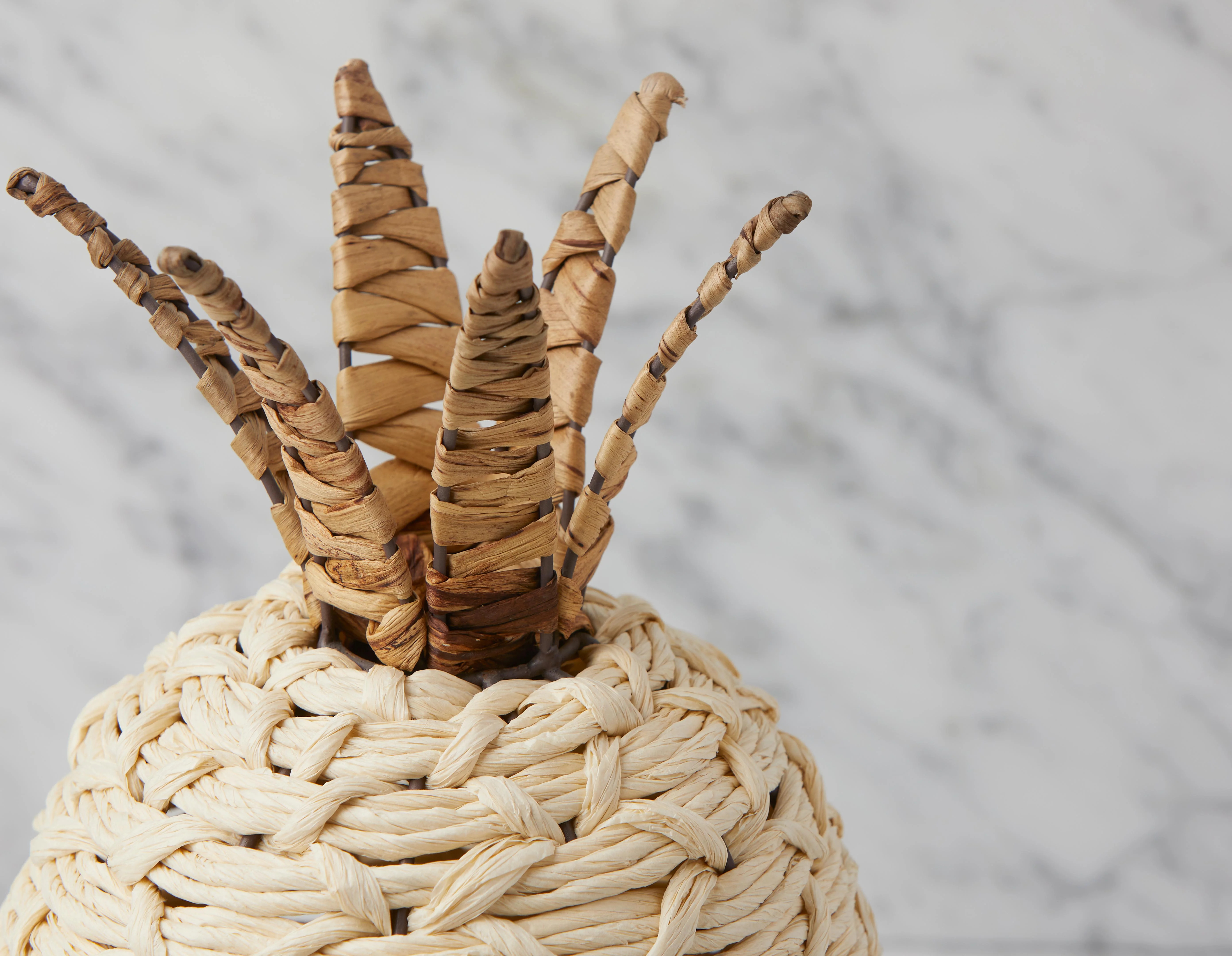 JOEY — Decorative straw pineapple 37 cm - Image 4