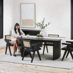 LESTER — Extendable dining table 180 cm to 220 cm (83-65-40-20)