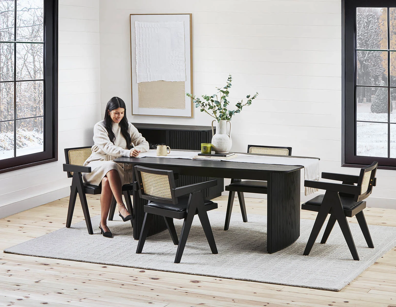 LESTER — Extendable dining table 180 cm to 220 cm (83-65-40-20)