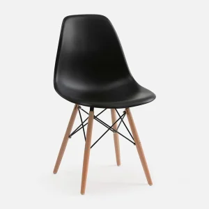 EIFFEL — Mid-century modern chair with solid beech wood legs (90-10-11-20)