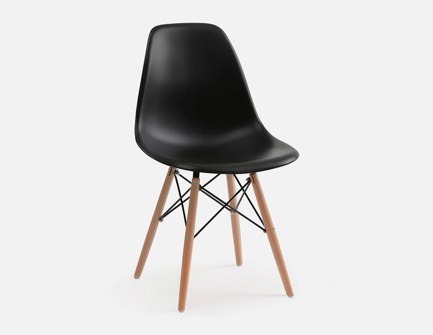 EIFFEL — Mid-century modern chair with solid beech wood legs (90-10-11-20)