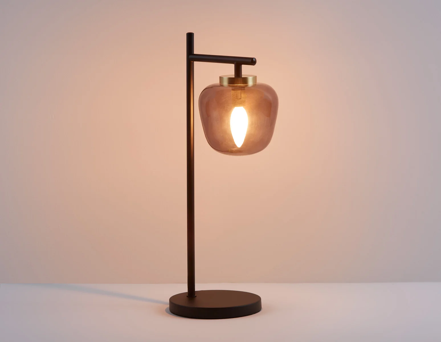ILLUMI — Sculptural glass on stem modern table lamp 53cm - Image 6